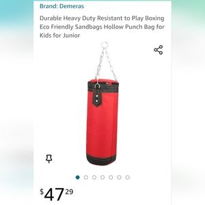 Kids Durable Heavy Duty Resistant to Play Boxing  Sandbag Hollow Punch Bag